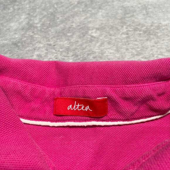 Altea Polo Shirt Mens Large Pink Embroidered Beaded Decorative Smart Casual - Picture 3 of 16